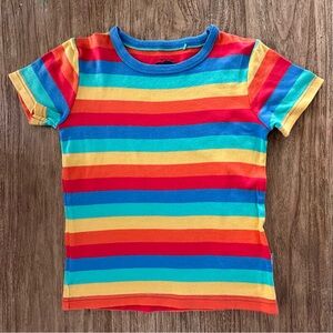 Frugi Rainbow Colorful Striped Kids T-Shirt
